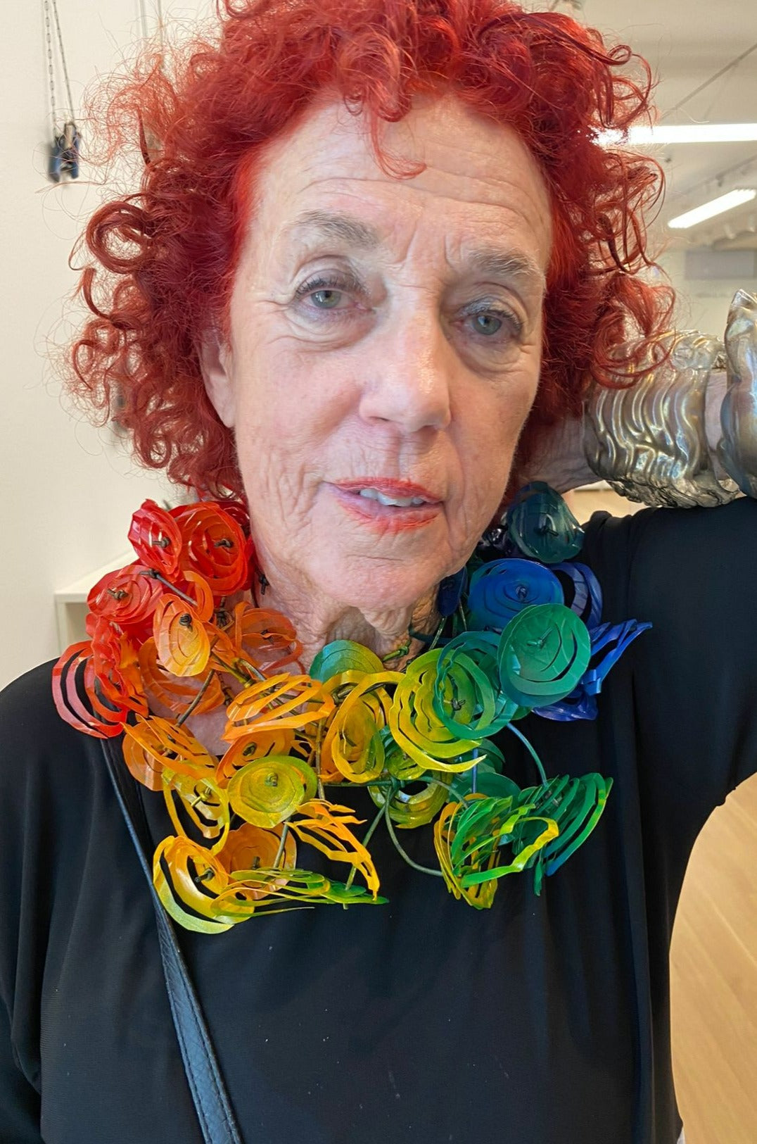 Abstract-Swirling Galaxy Necklace Rainbow – Jianhui London
