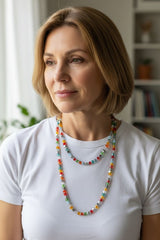 Elegant Crystal Cube Necklace – Handmade & Minimalist - Medium