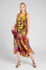 Hand Made Recycled Fabric Flower Neckalce