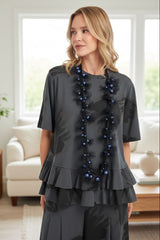 4 strand Mesh-wrapped Faux Pearls Necklaces