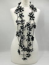 3 Strand Handmade Sakura Flower Necklace – Sustainable Floral Statement Necklace in Recycled Textile