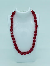 Big Crystal Cube Bead Necklace – Modern Classic Sparkle
