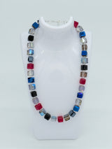 Big Crystal Cube Bead Necklace – Modern Classic Sparkle