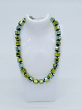 Big Crystal Cube Bead Necklace – Modern Classic Sparkle