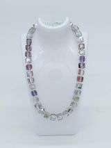 Big Crystal Cube Bead Necklace – Modern Classic Sparkle