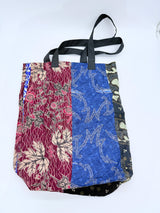 Handmade Rectangular 1970's Batik Tote Bag