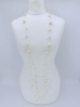 5 Strand Faux Pearl Necklace | Layered Statement Necklace for Weddings & Parties