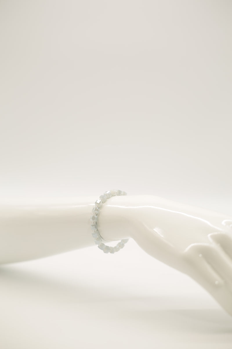 Small Crystal Cube Bead Picasso Bracelet – Modern Classic Sparkle
