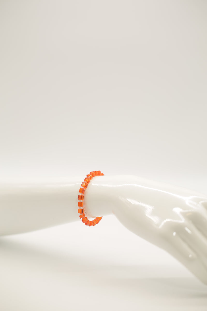 Small Crystal Cube Bead Picasso Bracelet – Modern Classic Sparkle