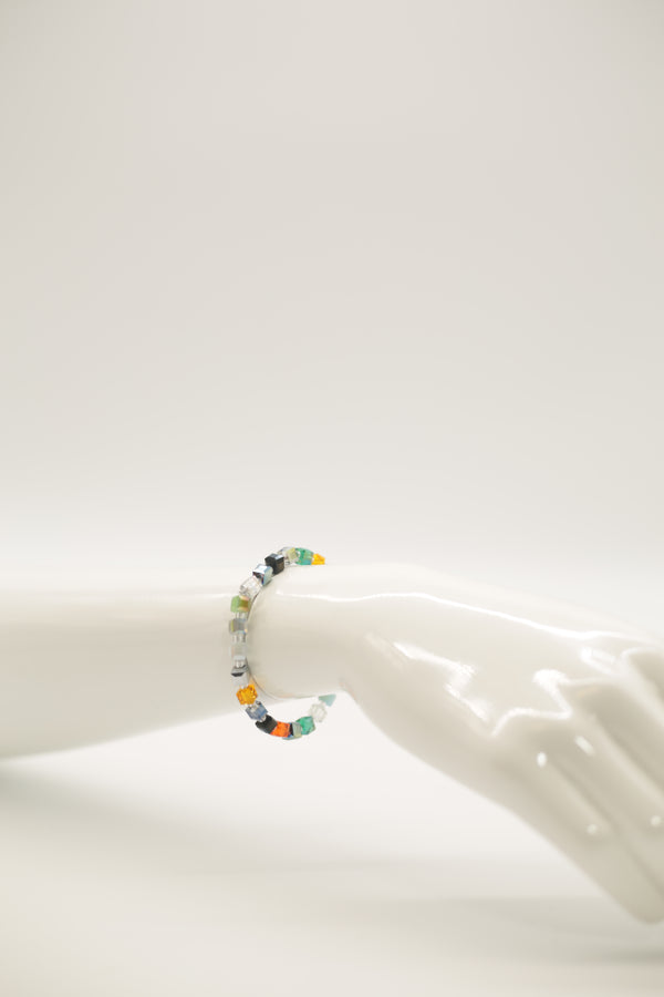 Small Crystal Cube Bead Picasso Bracelet – Modern Classic Sparkle