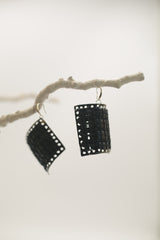Square Stitch – Handmade Thread-On Earrings