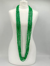5 Strand Next Pashmina Necklace Wooden Beads - Hand-painted - Gaudi color