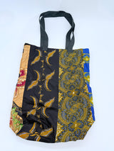 Handmade Rectangular 1970's Batik Tote Bag