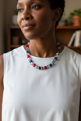 Big Crystal Cube Bead Necklace – Modern Classic Sparkle