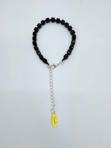 Handmade Adjustable Crystal Cube Bracelet | Minimalist Elegant Stackable Crystal Jewellery
