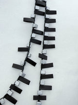 Handmade Recycled Wood Cube Bead Necklace – Eco-Friendly & Unique Design