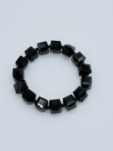 Big Crystal Cube Bead Bracelet – Modern Classic Sparkle