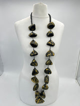 Handmade Pangium Seed Necklace - Perfect for Every Occasion - Hand Painted Long