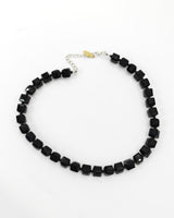 Big Crystal Cube Bead Necklace – Modern Classic Sparkle