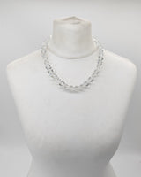 Big Crystal Cube Bead Necklace – Modern Classic Sparkle