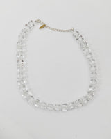 Big Crystal Cube Bead Necklace – Modern Classic Sparkle