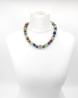 Big Crystal Cube Bead Necklace – Modern Classic Sparkle