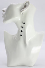 Handmade Crystal Dangle Earrings – Elegant Sparkling Drop Earrings for Wedding & Party - Small