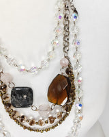 Twisted Crystal Necklace - Short
