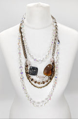 Twisted Crystal Necklace - Short