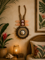 Papua Tribal Shaman Shell Necklace – Handmade Sustainable Statement & Wall Décor - Round