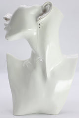 Handmade Single Crystal Dangle Earrings for Wedding & Party