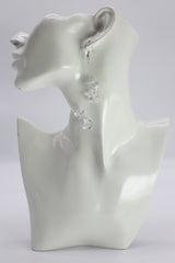 Handmade Crystal Dangle Earrings – Elegant Sparkling Drop Earrings for Wedding & Party - Big