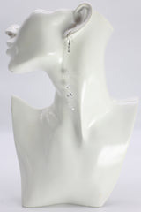 Handmade Crystal Dangle Earrings – Elegant Sparkling Drop Earrings for Wedding & Party - Small