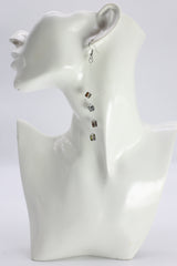 Handmade Crystal Dangle Earrings – Elegant Sparkling Drop Earrings for Wedding & Party - Small