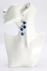 Handmade Crystal Dangle Earrings – Elegant Sparkling Drop Earrings for Wedding & Party - Big