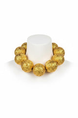Giant Textured Wood Bead Statement Necklace – Lightweight Recycled Wood Jewellery