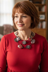 Hand-Gilded Lotus Root Statement Necklace – Large | Recycled Plastic | Jianhui London