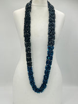 Hand-crocheted Fishnet Crystal Snoods