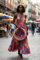 Handcrafted Bamboo Circle Bag | Sustainable Boho Statement Handbag