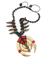 Handmade Asmat Tribal Necklace – Carved Figure Pendant