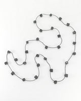 Handmade Ceramic Cube Bead Statement Necklace | 3 Strands - Jianhui London