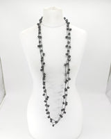 Handmade Ceramic Cube Bead Statement Necklace | 3 Strands - Jianhui London