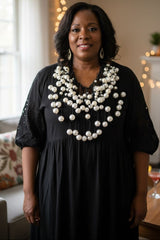 Handmade Faux Pearl Statement Necklace – Elegant Jewelry