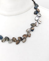 Handmade Mother of Pearl Leaf Necklace – Sustainable Vintage Jewelry, Elegant Lightweight Necklace for Women Gift