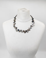 Handmade Mother of Pearl Leaf Necklace – Sustainable Vintage Jewelry, Elegant Lightweight Necklace for Women Gift