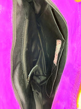 Hand-Painted Rose Recycled Leather Crossbody & Shoulder Bag