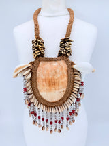 Asmat Kina Shell Ceremonial Necklace – Handmade Tribal Dowry & Statement Jewellery