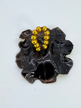 Handmade Water Drop Recycled Plastic Statement Ring – Lightweight Contemporary Jewellery