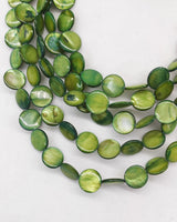 Handmade 5layers statement elegant necklace-Vintage mother of pearl coins