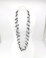 Handmade Ceramic Cube Bead Statement Necklace | 3 Strands - Jianhui London